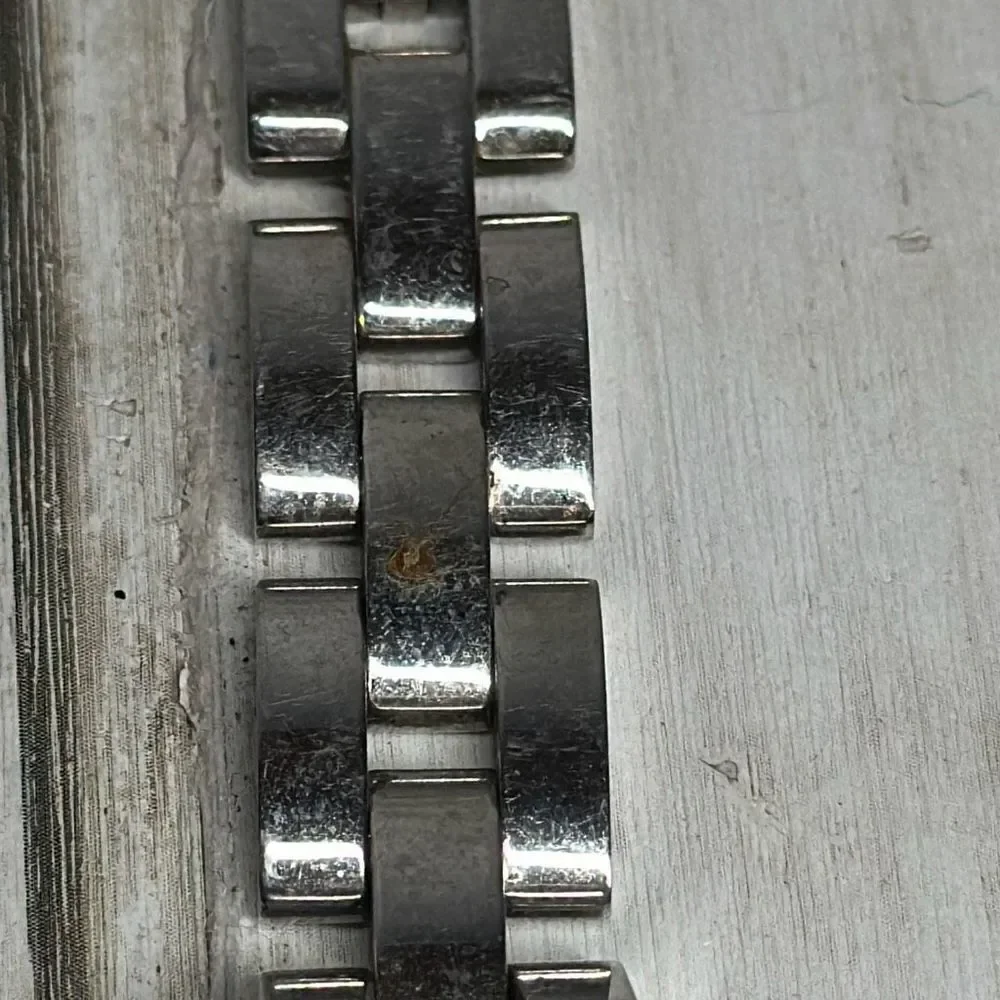 Fossil F2 Silver Tone Barrel Case Blue Dial Women's Watch ES-9315‎ needs BATTERY